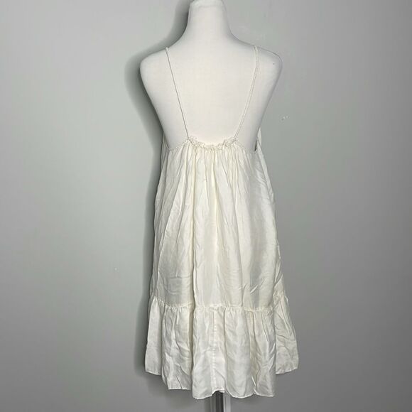Unsubscribed NWOT Silk white dress Small - Picture 8 of 8